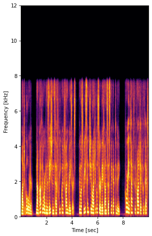 Noise Input Spectrogram