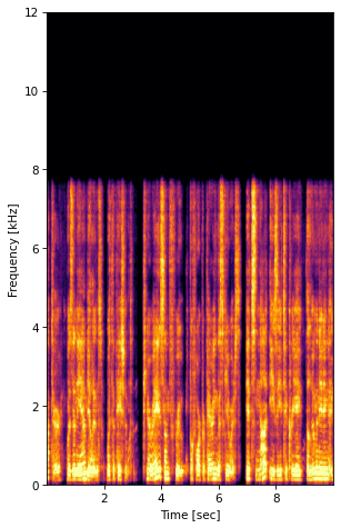 Noise Input Spectrogram