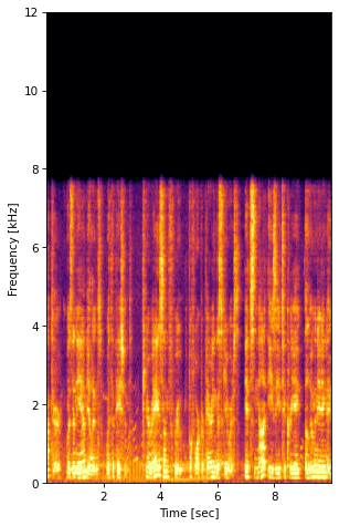 Noise Input Spectrogram